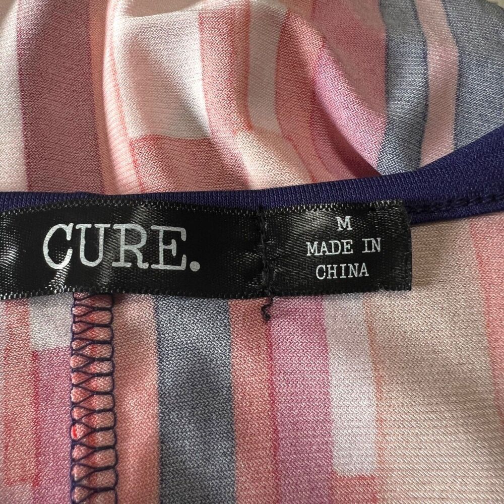 Cure Women's Colorful Striped Sleeveless Dress Size M Comfortable‎ and stretchy - Picture 10 of 16